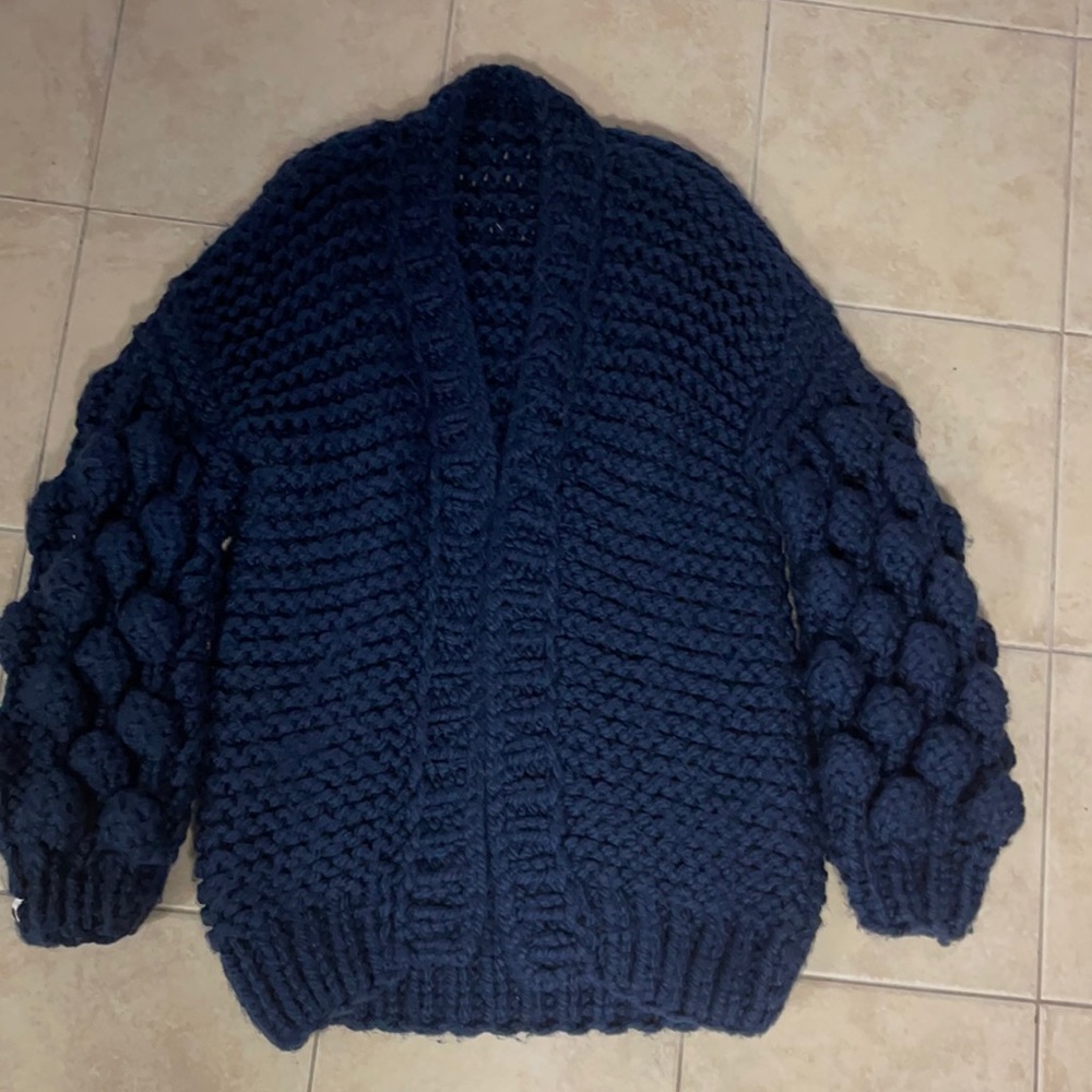 Mums wool open cardigan